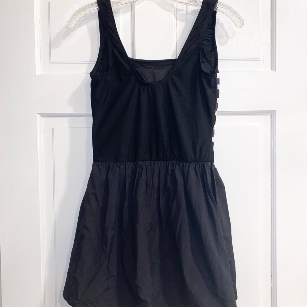Vintage One Piece Swimsuit with Attached Shorts - Picture 5 of 10